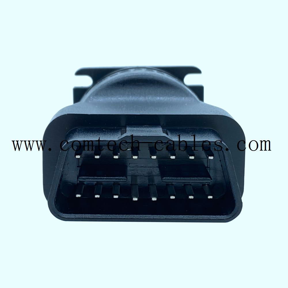 9 Pin Deutsch Connector J1939 Female to OBDII OBD2 Female adapter 2