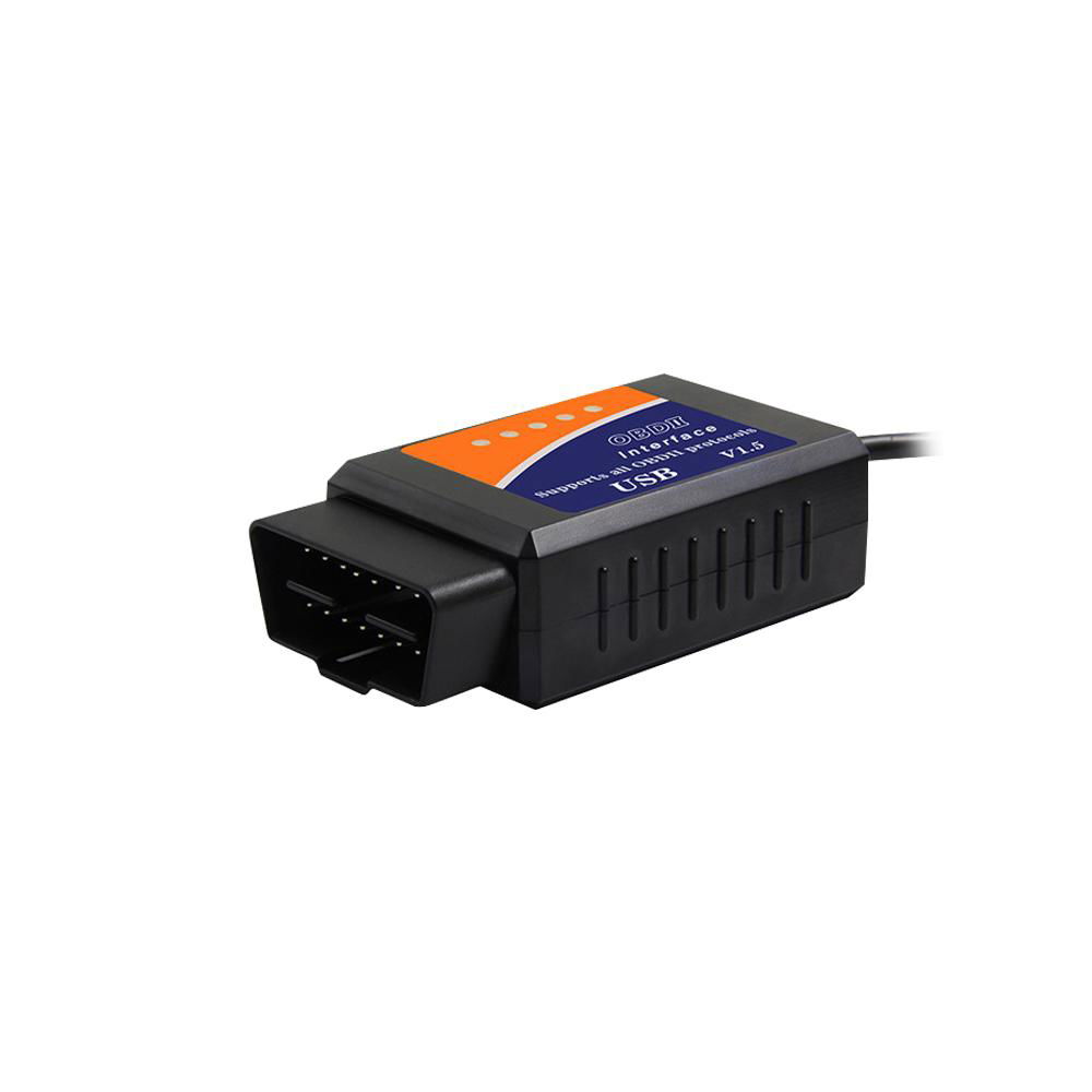 USB V1.5 OBD2 automobile fault scanner OBDII computer detector