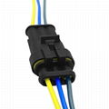 3P 1.5 series hid plug automobile waterproof connector complete set of automobil