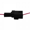 1-hole connector with wire / hid plug harness / automobile waterproof connector 