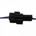 2-hole connector with wire / hid plug harness / automobile waterproof connector 