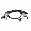 Heavy duty truck air weighing cable bundle amp automobile waterproof connector 3