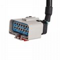 Amp automobile waterproof connector 14 pin distributor y cable low voltage injec