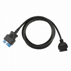 OBD2 OBDII 16 Pin J1962 Male 24V to Female Extension Round Cable