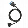 OBD2 OBDII 16 Pin J1962 Male 24V to Female Extension Round Cable 7