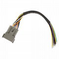 Electronic wiring harness with 12PIN waterproof connector