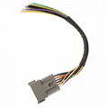 Electronic wiring harness with 12PIN waterproof connector