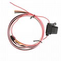 Flat row electronic wiring harness with fuse 7