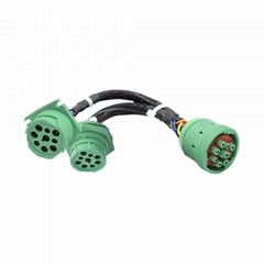 9-Pin J1939 Male to Female J1939 CAN Bus LED Cable Diagnostic Tools