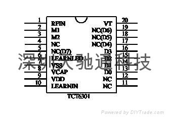 TCT6301滾動碼解碼芯片