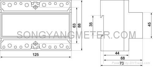 Three Phase Din-rail Multi-rate Energy Meter 2