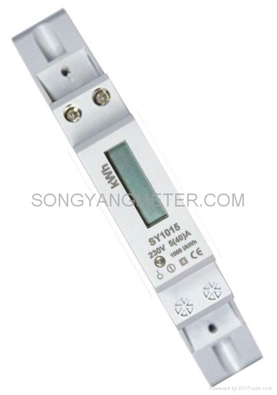 Single Phase DIN rail kWh Meter