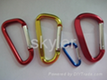 aluminum carabiner with 3 ring 2