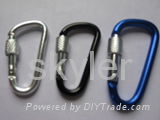 aluminum carabiner with 3 ring 3