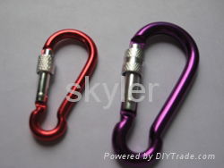 aluminum carabiner with 3 ring 5