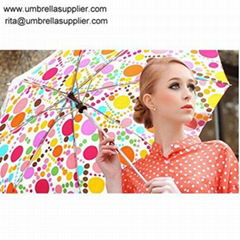 Beautiful Printing Lady Sun 3 Folding Umbrella