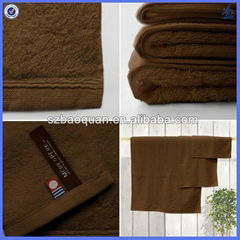 100% Cotton plain solid towel with OEM