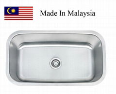 3118 CUPC stainless steel single kitchen sink