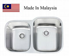 3221R  CUPC stainless steel kitchen sink Made In Malaysia