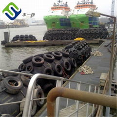 Pneumatic floating rubber fender