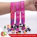 Woven fabric wristband for festival 