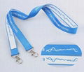 Professional polyester woven lanyard for