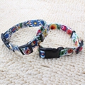 New arrival wholesale custom heat transfer printed polyester dog collar