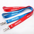 New product custom sublimation polyester lanyard with metal hook