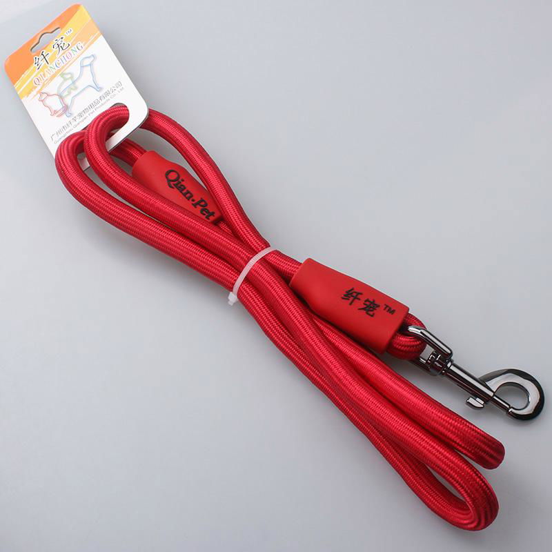 Eco-friendly nylon round rope dog leash 4