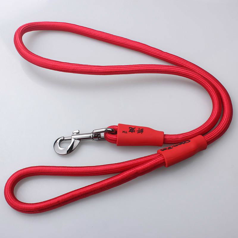 Eco-friendly nylon round rope dog leash 3