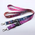 2018 new product custom sublimation polyester lanyard