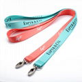 New product custom sublimation polyester lanyard with metal hook