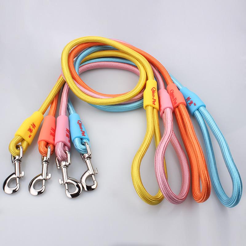 Eco-friendly nylon round rope dog leash 5