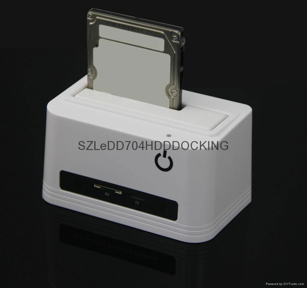 USB3.0 HDD Docking with Card reader and 2xHUB 5