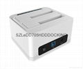 Clone Function USB3.0 to SATA dual bay HDD docking Station 4