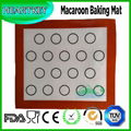 Macaroon Non-stick Heat Resistant Fiberglass Silicone Baking Mat 1
