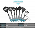 8-Piece Kitchen Utensils Set Made of Food-Grade Silicone is Safe for Non-Stick C