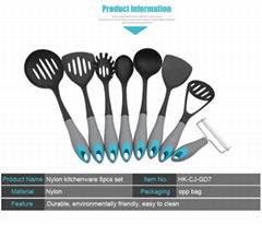 8-Piece Kitchen Utensils Set Made of Food-Grade Silicone is Safe for Non-Stick C