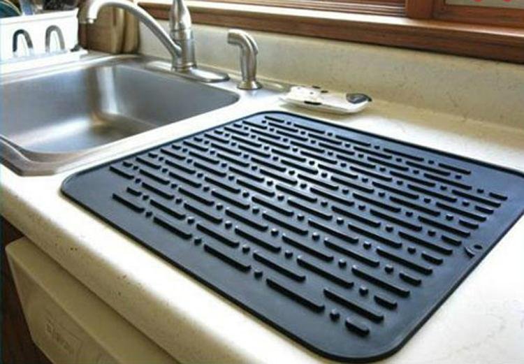 Dish Drainer Drying Mat Silicome With Custom Logo 3