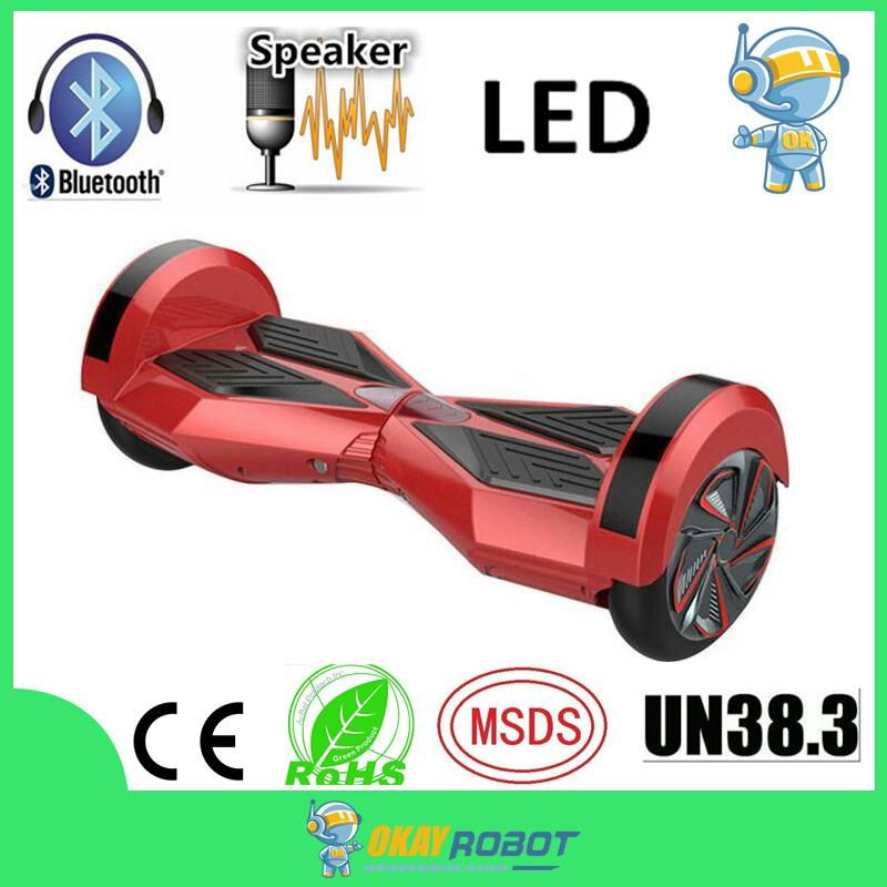 self balance scooter mini segway bluetooth speaker 8 inch 5