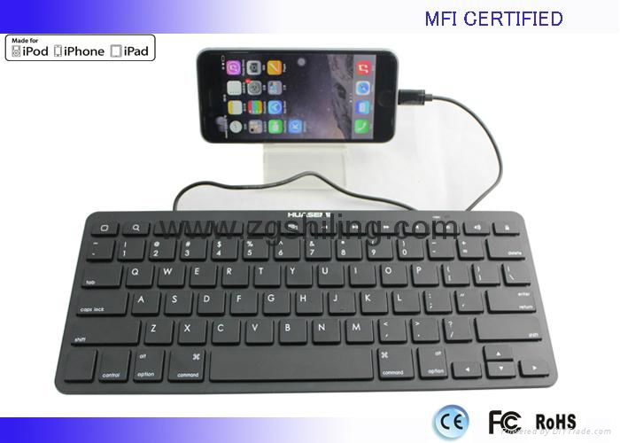 New for Apple MFI iPad wired keyboard 8 Pin Lightning Connector MFi Licensee 4