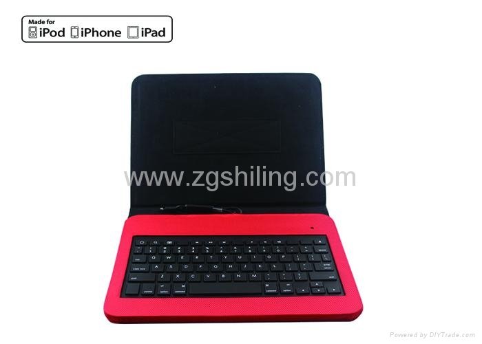 Apple MFi iPad Air Leather Wired Keyboard Case 8 pin Lightning connector 2