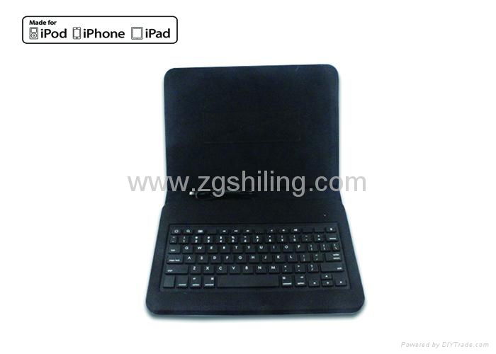 Apple MFi iPad Air Leather Wired Keyboard Case 8 pin Lightning connector 3