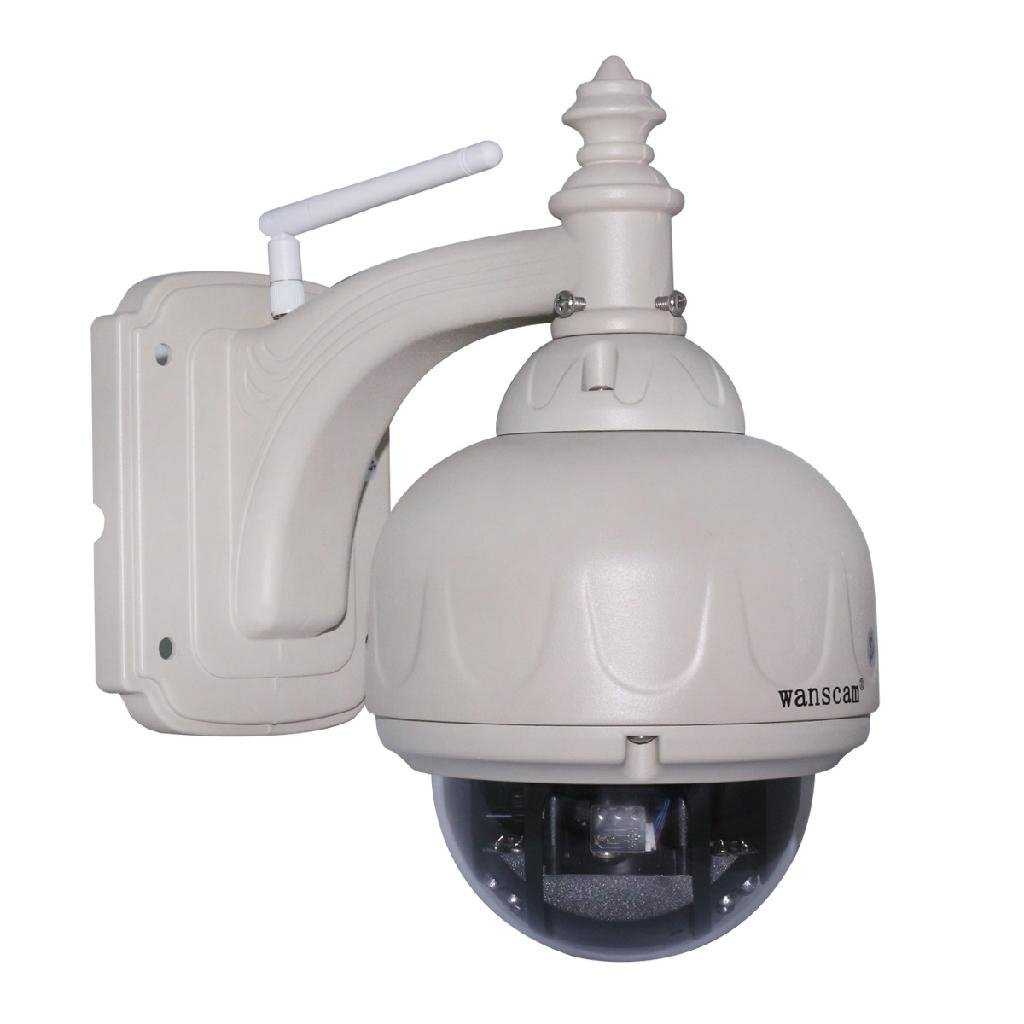 Wanscam HW0028 Outdoor PTZ 3X Optical Zoom Dome Onvif IR Wifi IP Camera