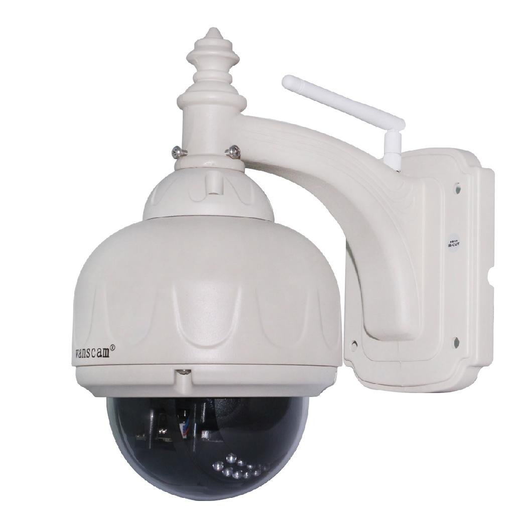 Wanscam HW0028 Outdoor PTZ 3X Optical Zoom Dome Onvif IR Wifi IP Camera 4