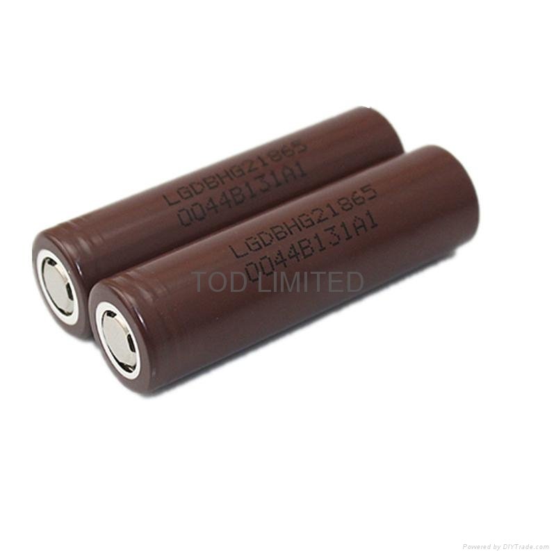 rechargeable battery LG 18650HG2 3000mAh High Discharge Flat Top 2