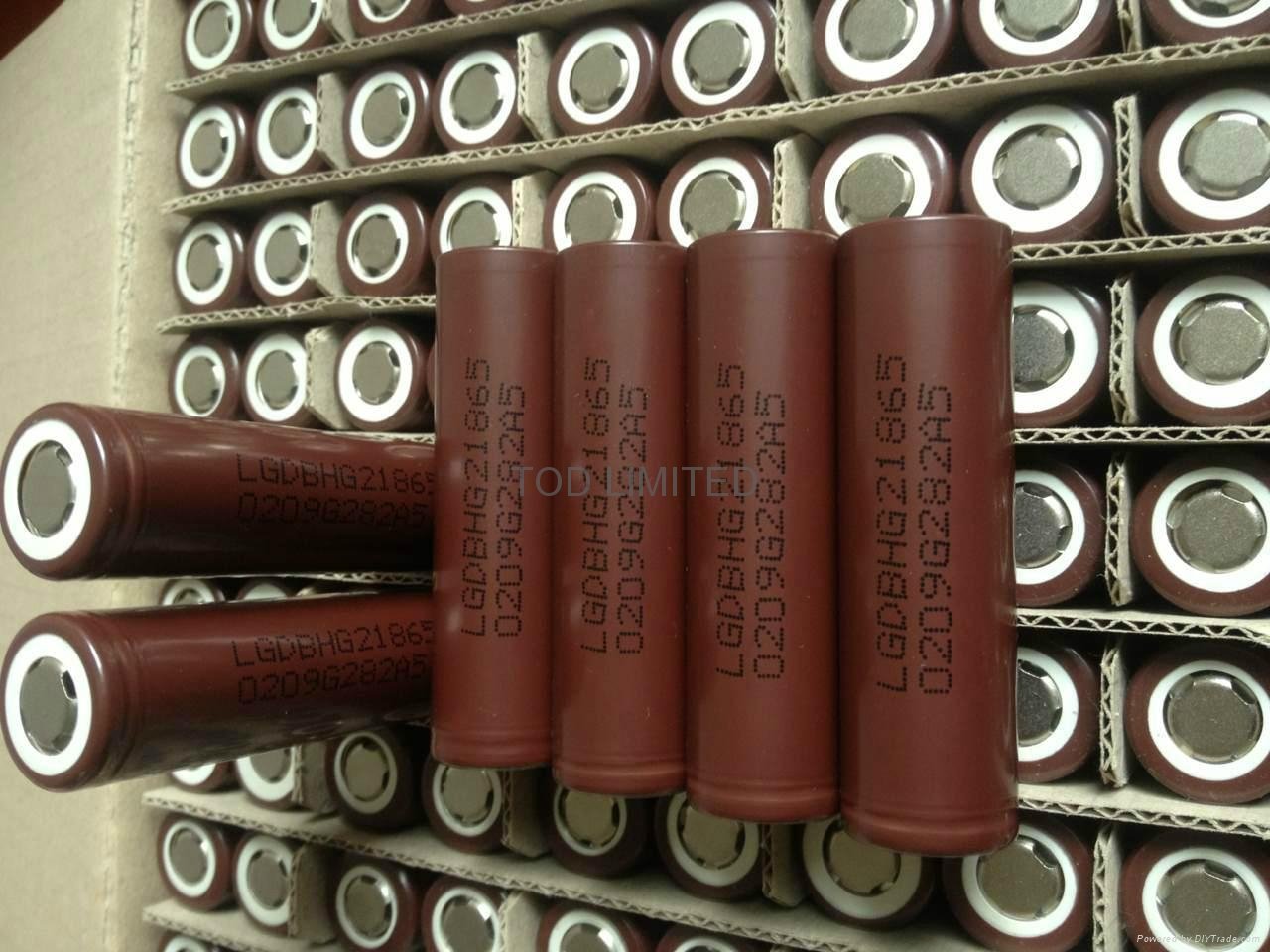 rechargeable battery LG 18650HG2 3000mAh High Discharge Flat Top 5