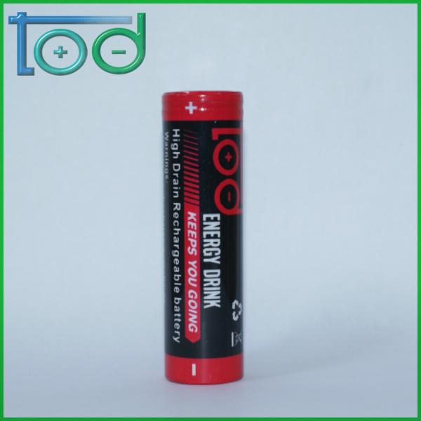 TOD IMR 18650 3.7V 3000mAh 40A High Drain Rechargeable Battery with protected ce 3