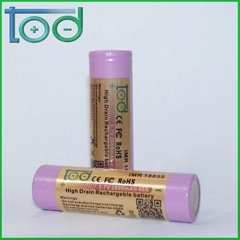 TOD IMR 18650 3.7V 2800mAh 40A High Drain Rechargeable Battery best for E-Cig