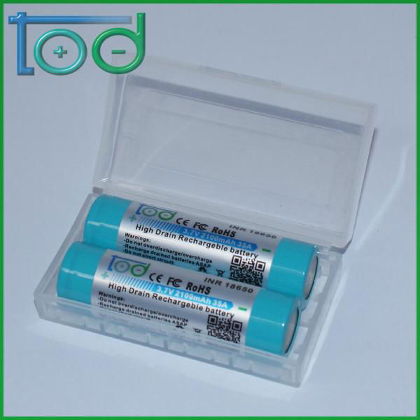 Factory directly sell INR18650 2100mAh 35A High Drain Rechargeable battery 3